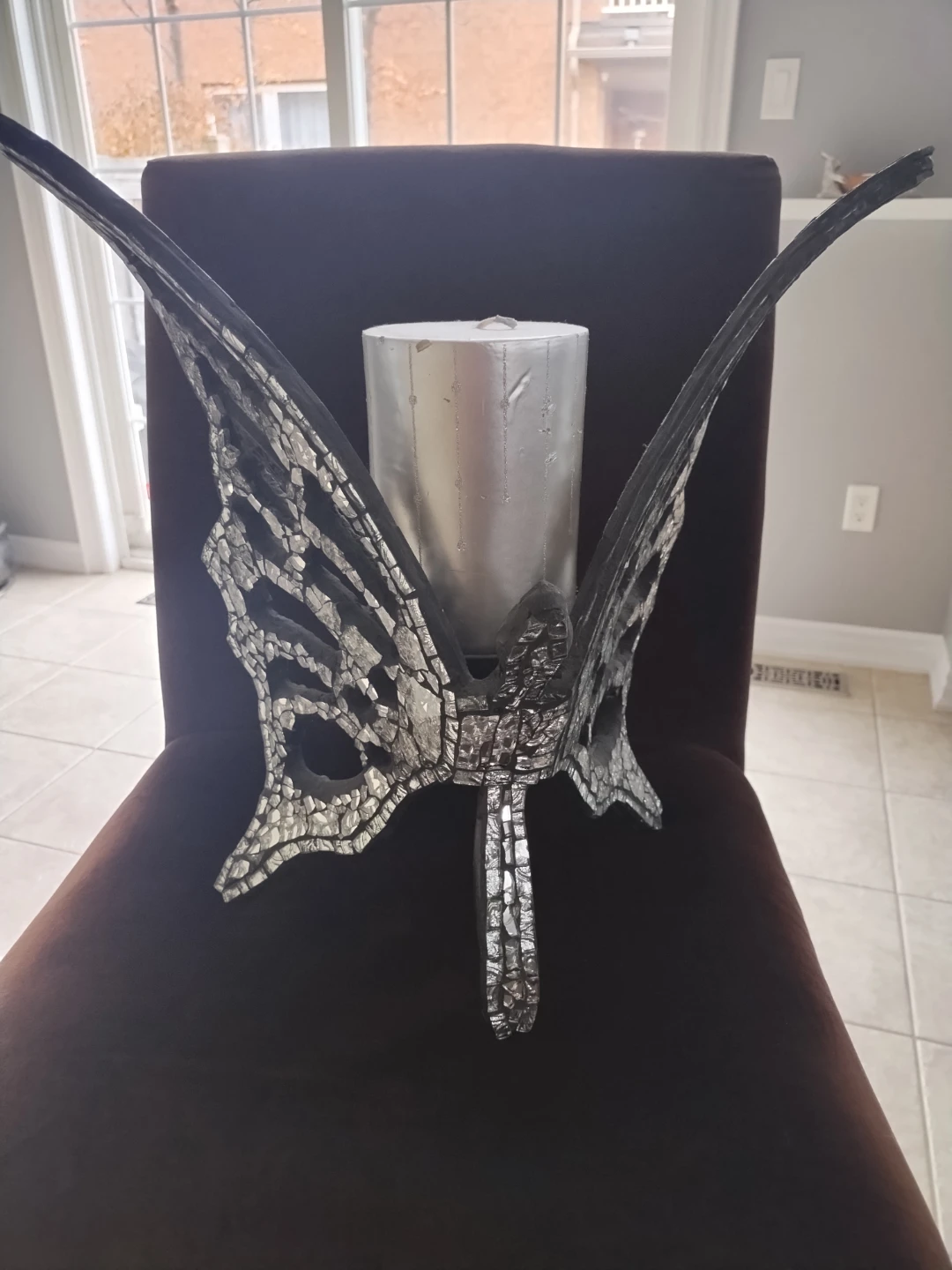 Decorative Butterfly Wing Candle Holder
