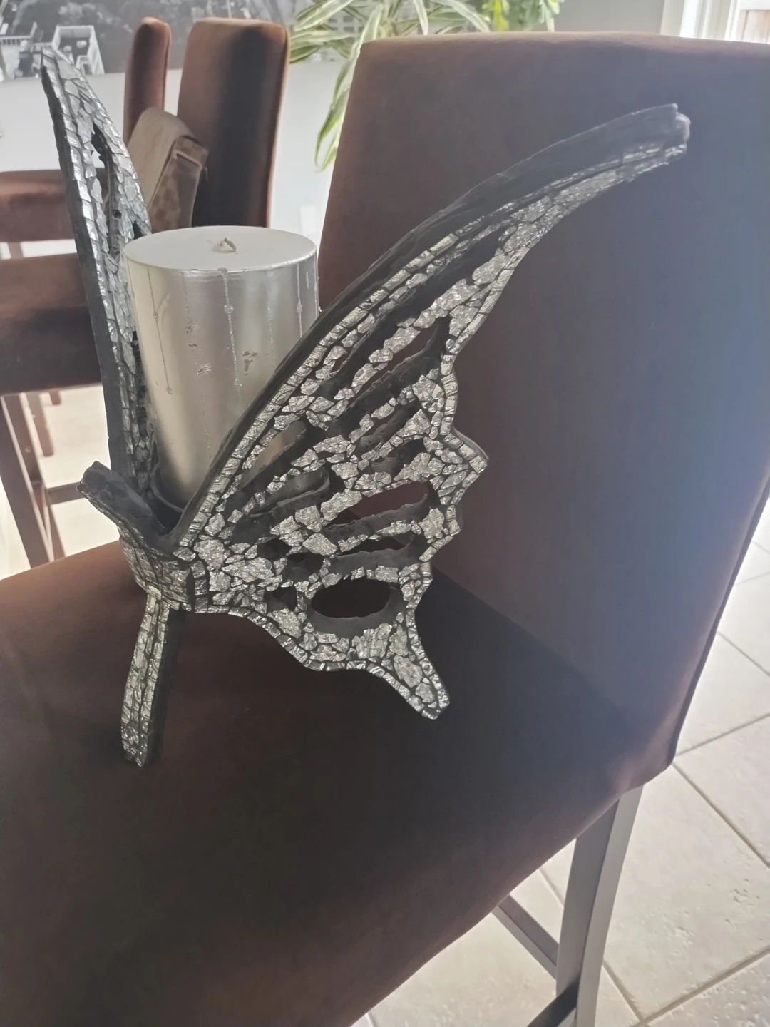 Decorative Butterfly Wing Candle Holder - photo 2