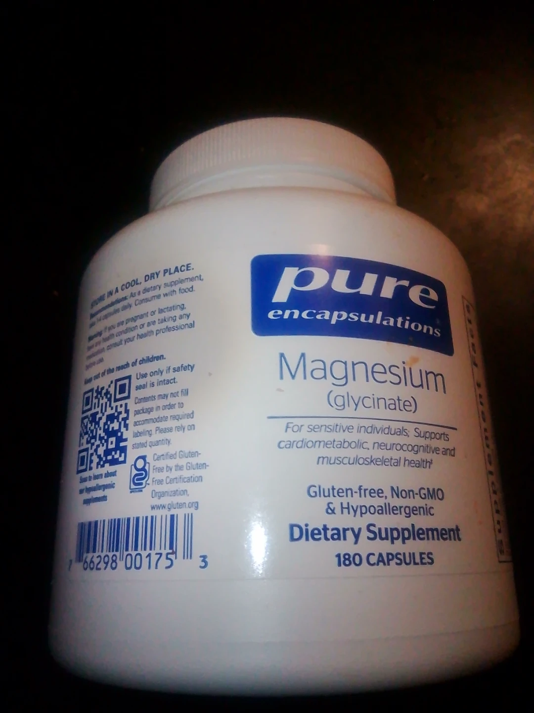 Pure Encapsulations Magnesium Glycinate Dietary Supplement