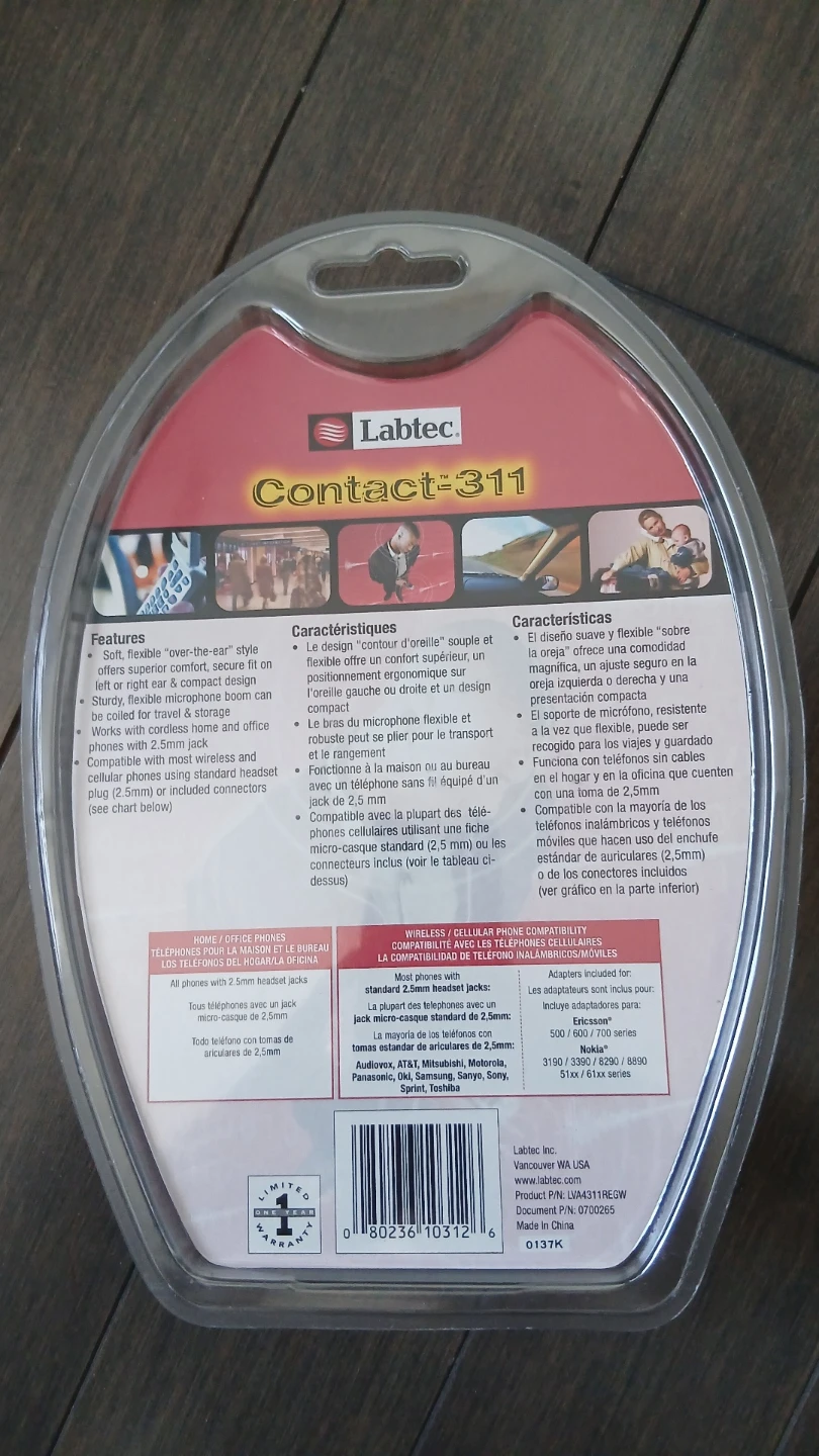 Labtec Contact-311 Hands-free Headset - photo 2