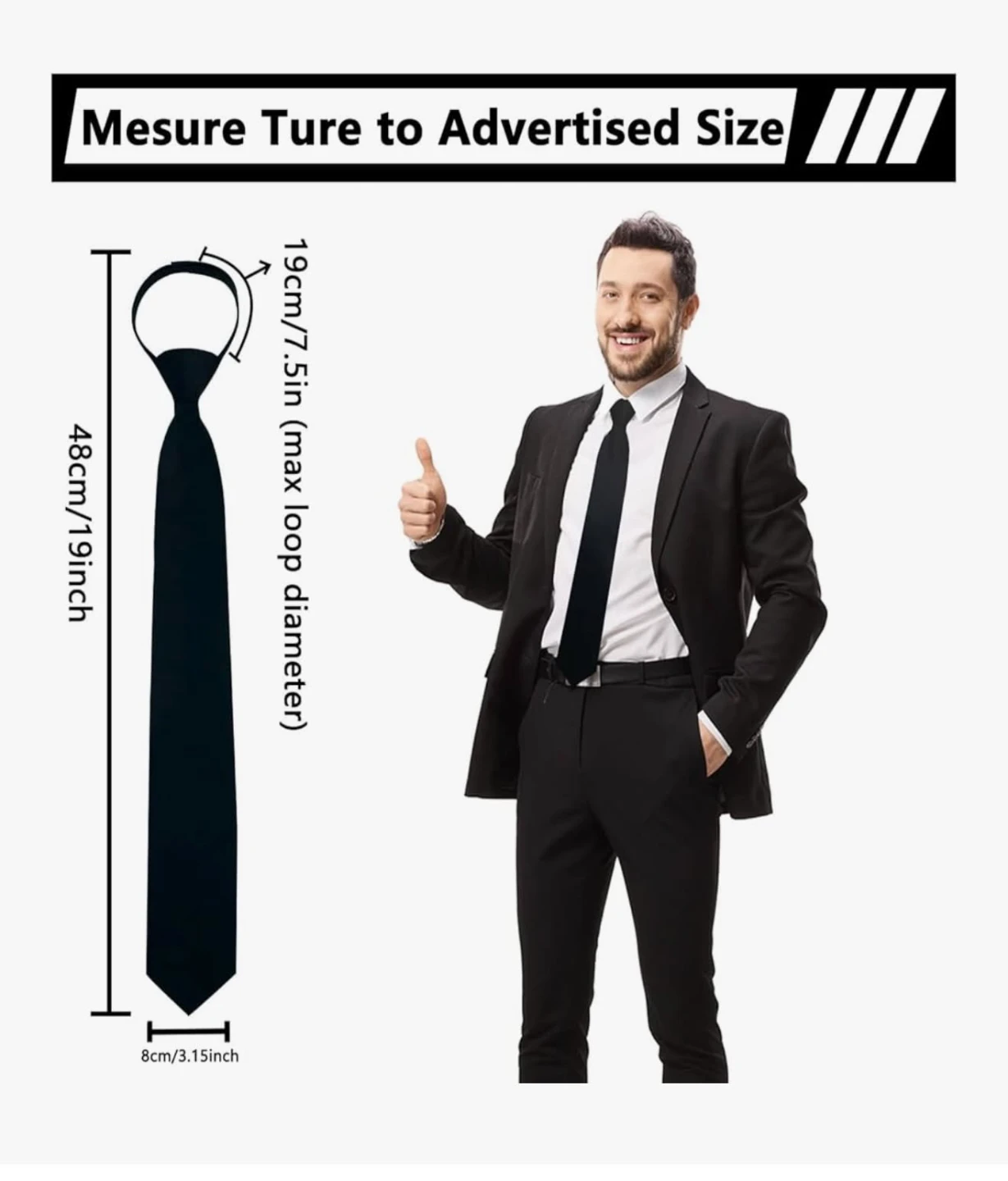 Pre-tied Zipper Neck Ties for Men 🌱 - photo 3