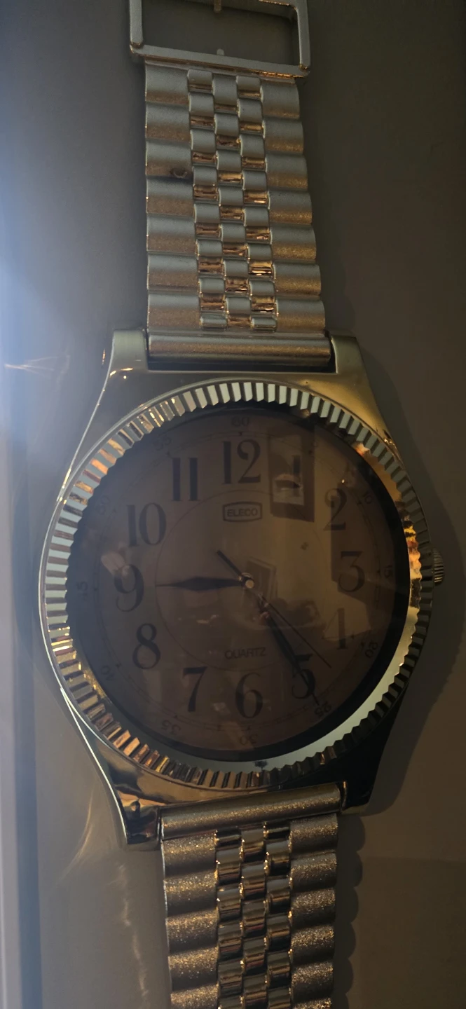 Elco Quartz Wall Clock - Gold Tone - photo 3