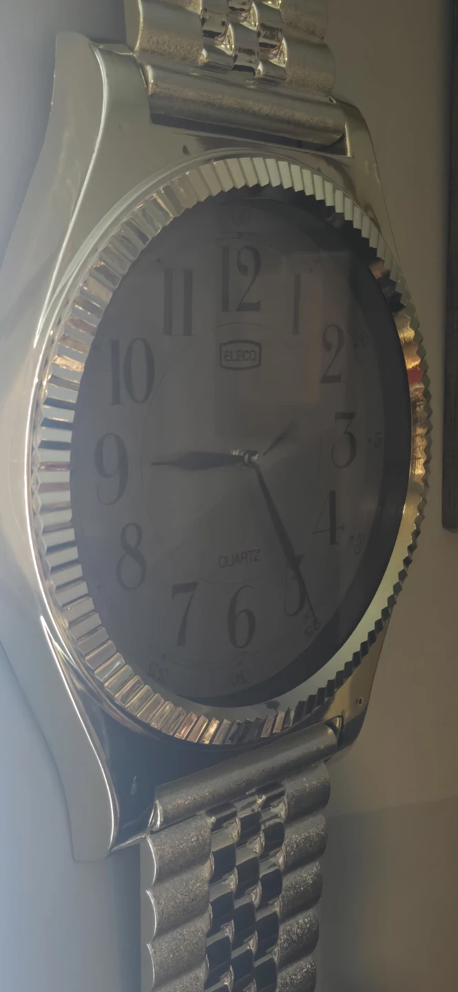 Elco Quartz Wall Clock - Gold Tone - photo 4
