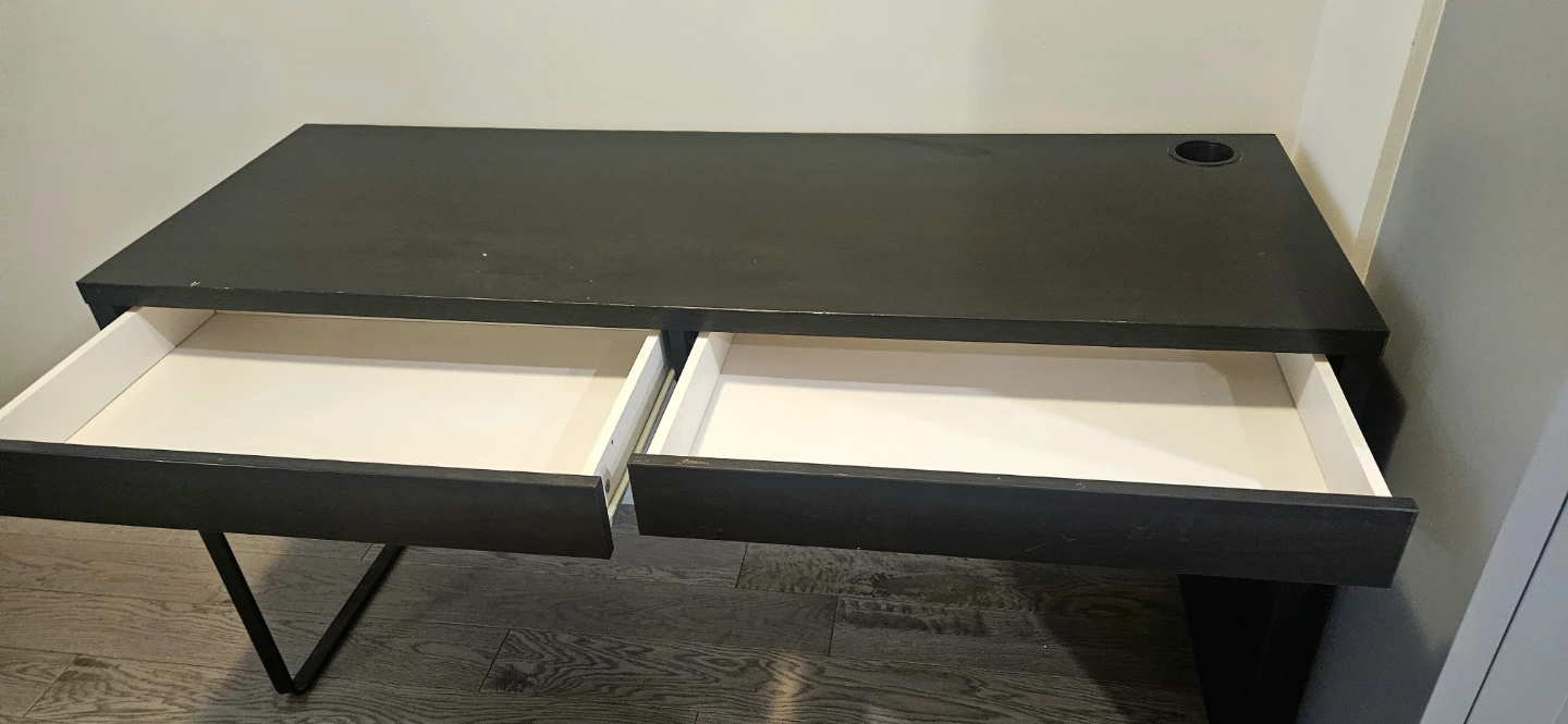 Black Desk with Two Drawers - photo 4