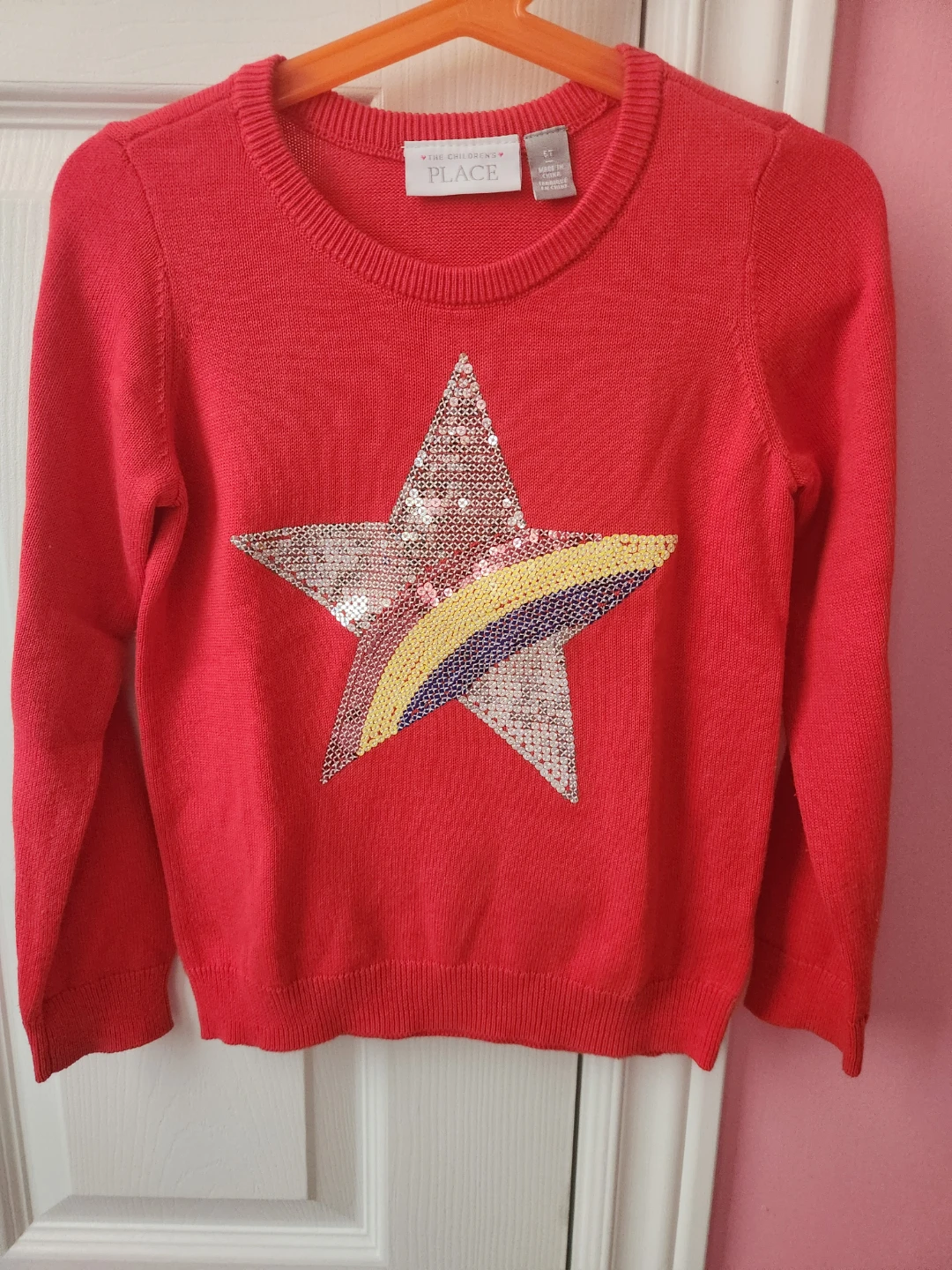 Sequin Star Sweater Size 5T