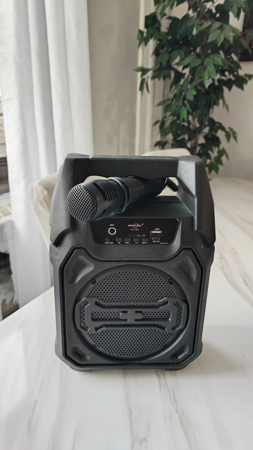 Portable Bluetooth Speaker with Microphone (Cash only)