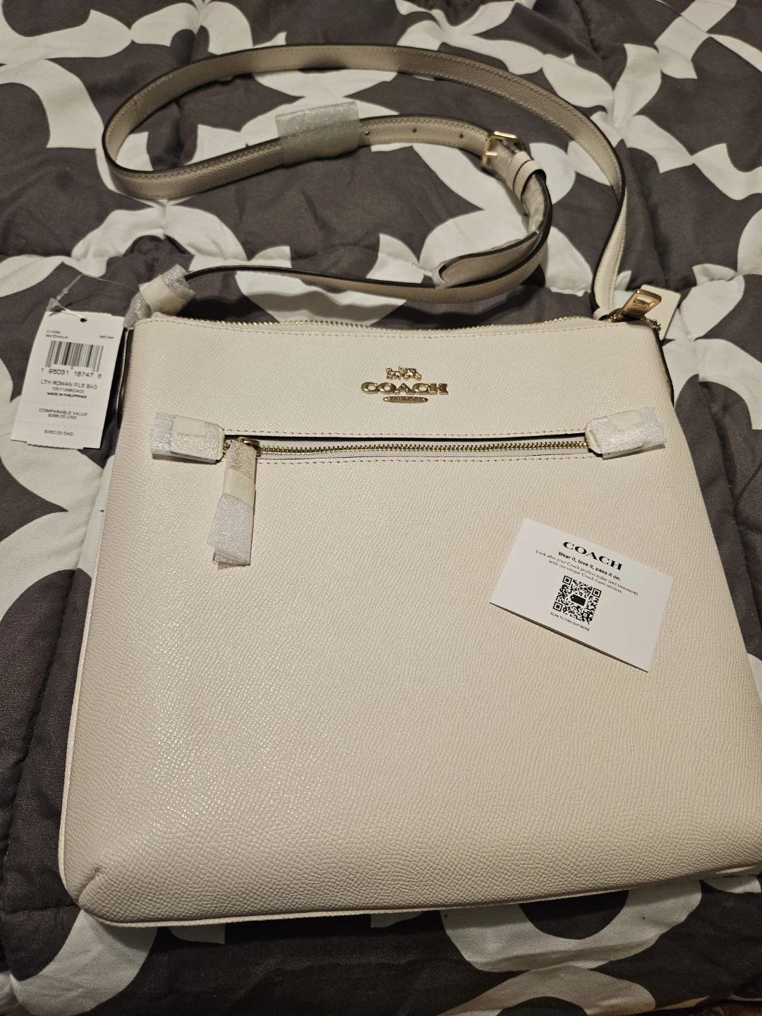Coach Crossbody Bag - White brand New