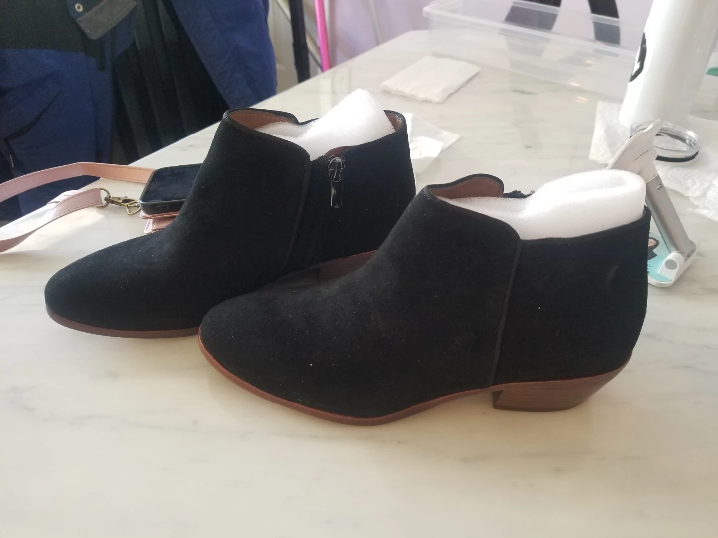 Suede short boot - photo 3