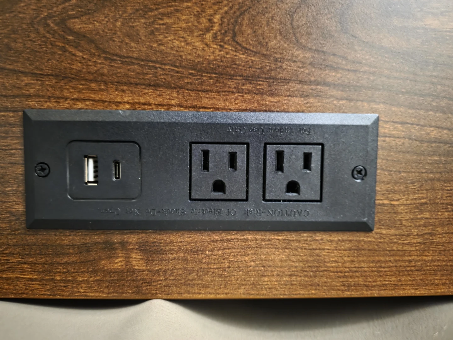 Nightstand with Built-in USB/Outlets (assembly required) - photo 3