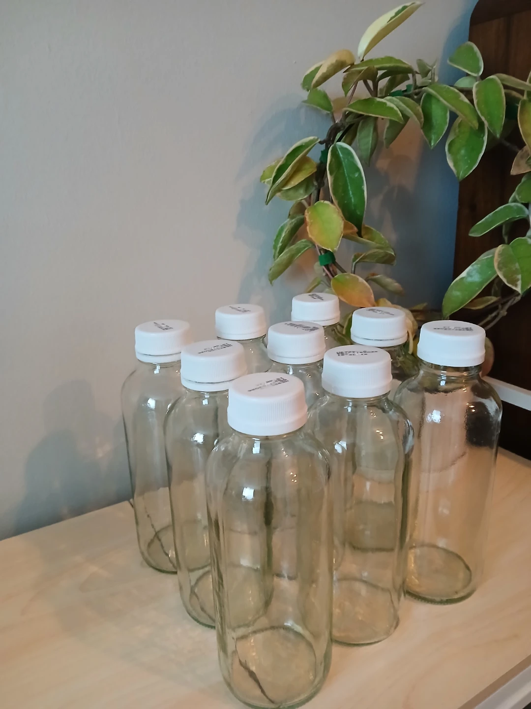 9 Glass Bottles