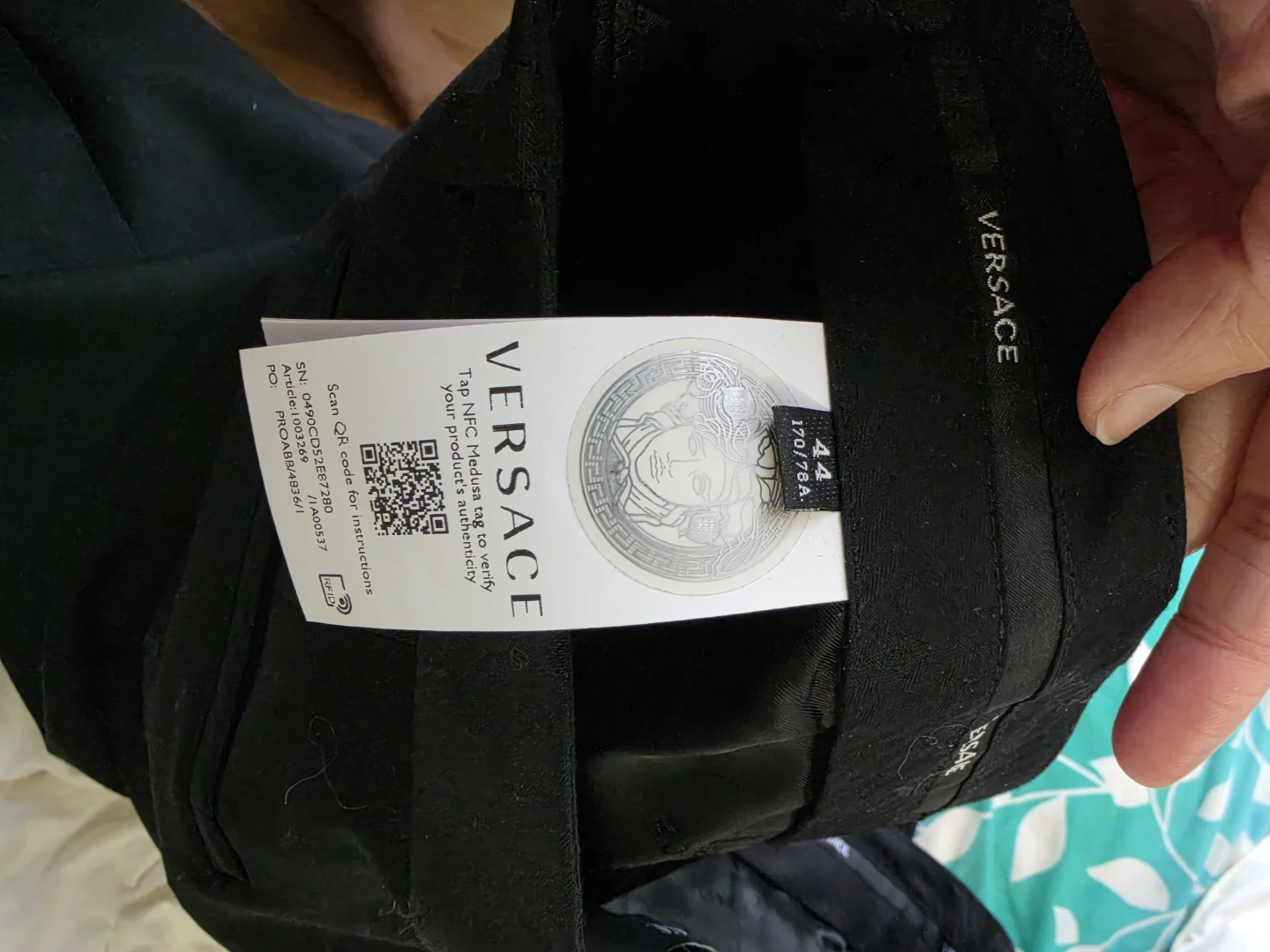 Versace Women's Black Trousers Size 44 - photo 2