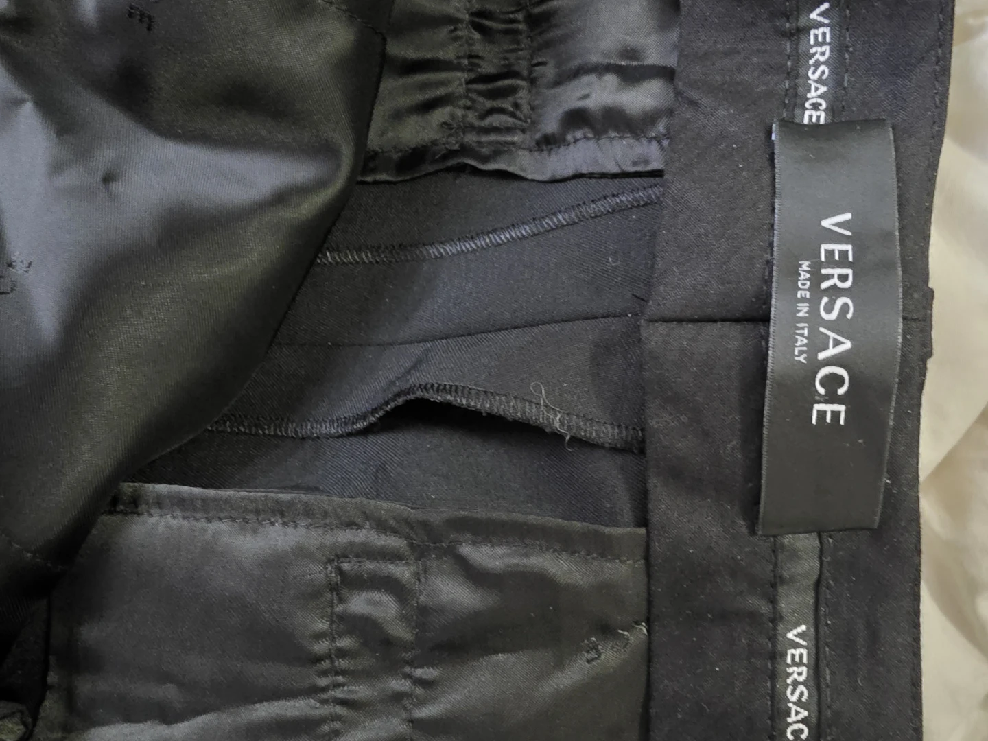Versace Women's Black Trousers Size 44 - photo 3