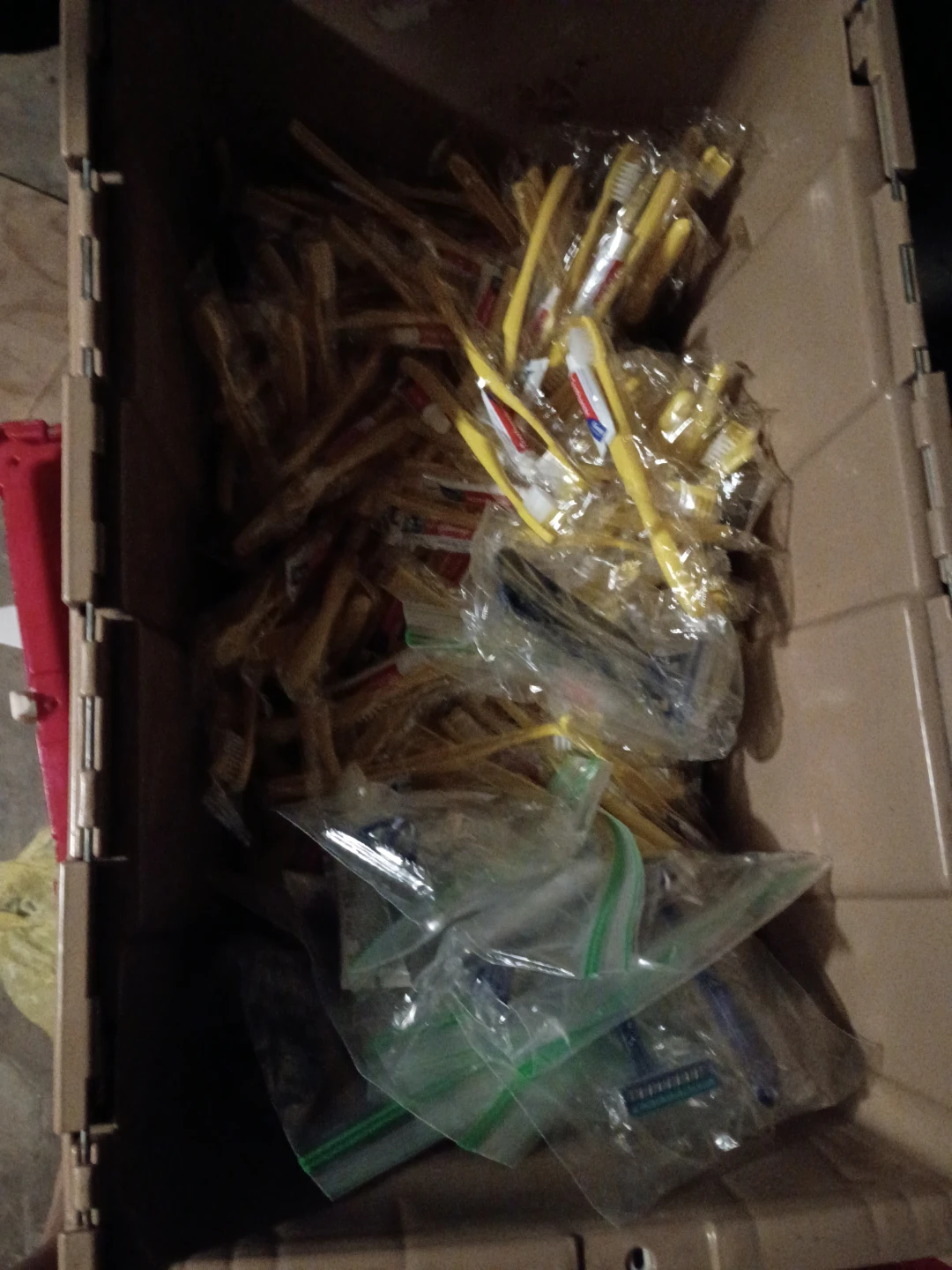 Bulk Lot of Yellow Toothbrushes