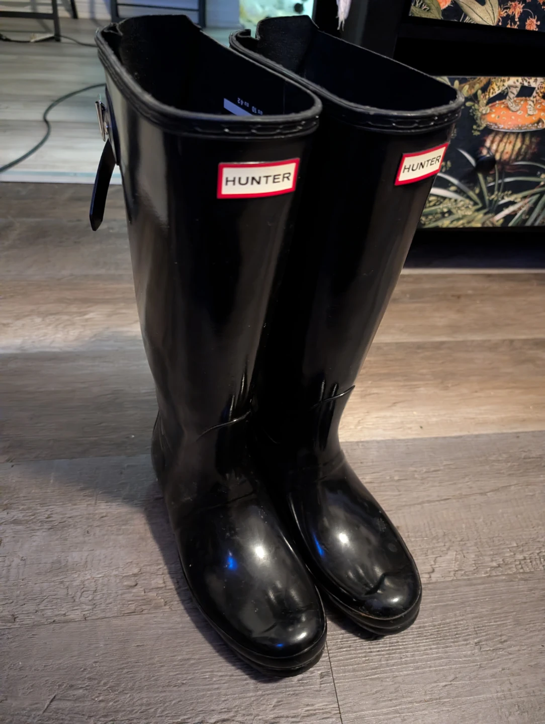 Hunter Black Tall Rubber Rain Boots - photo 2