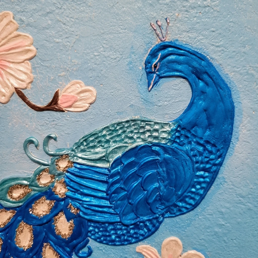 Textured Peacock Wall Art - photo 4