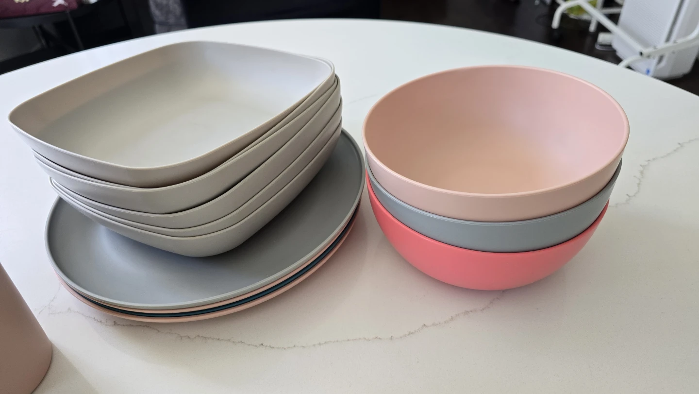 Big New Reusable Dinnerware Set - photo 4
