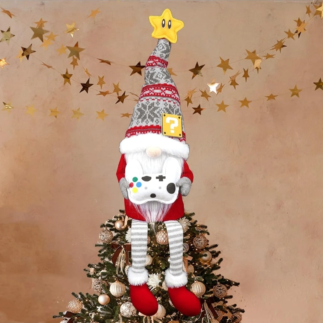 Gnome Christmas Tree Topper, Christmas Decorations