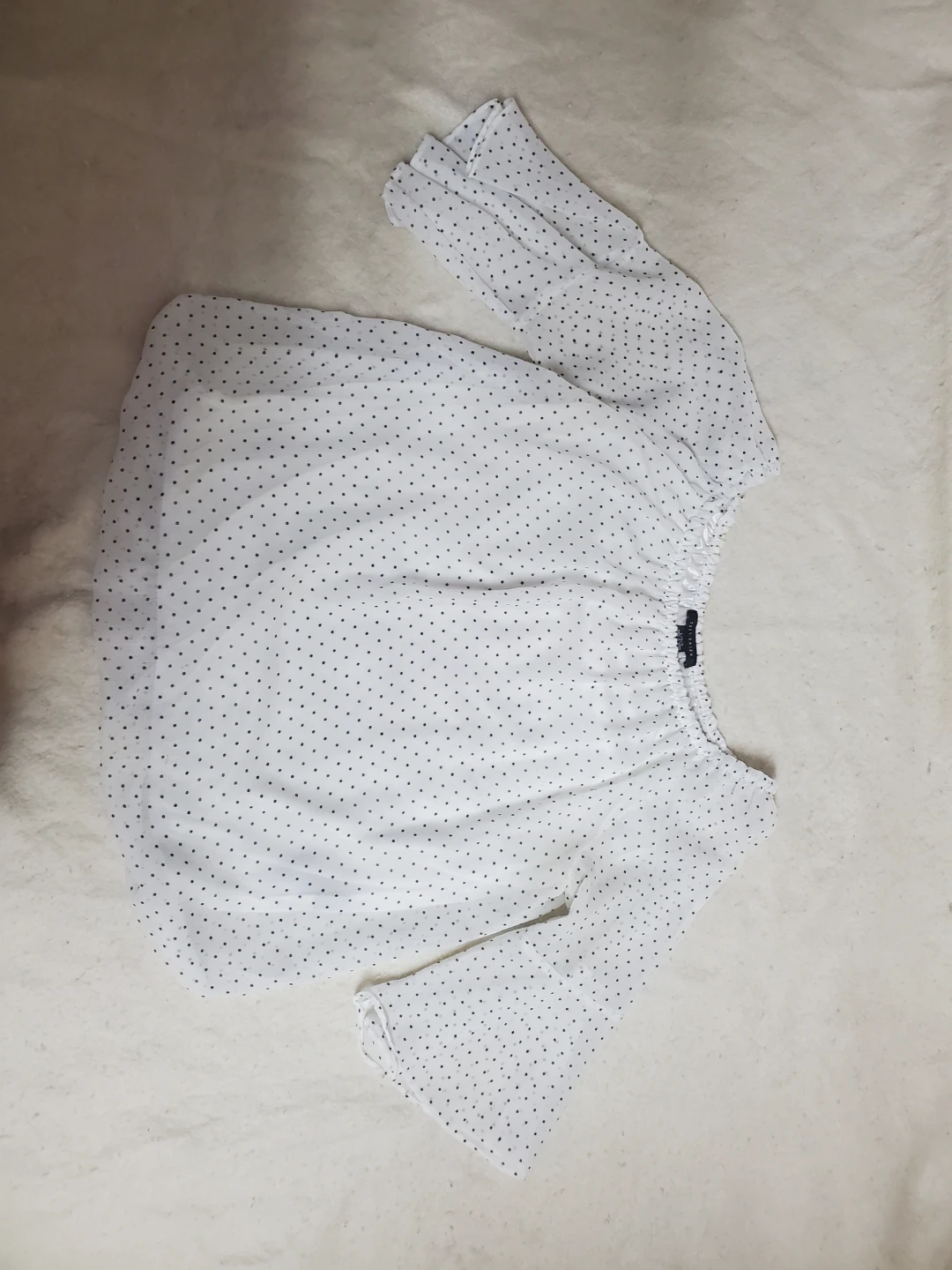 White Polka Dot Blouse