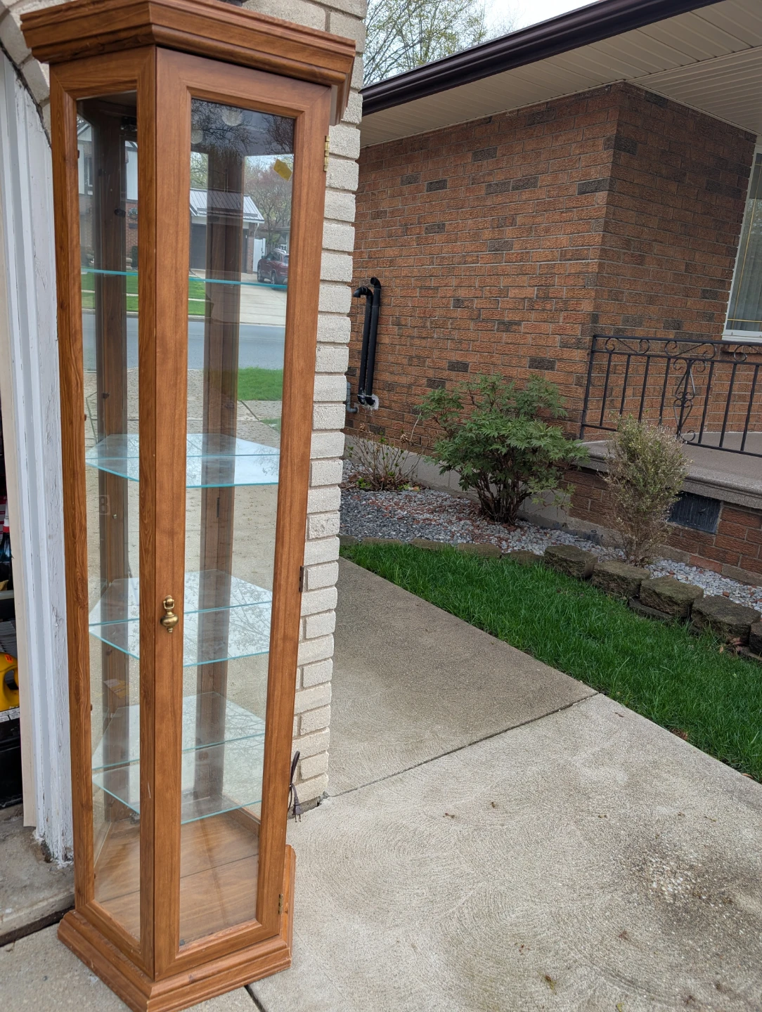 Wooden Glass Display Cabinet - photo 2