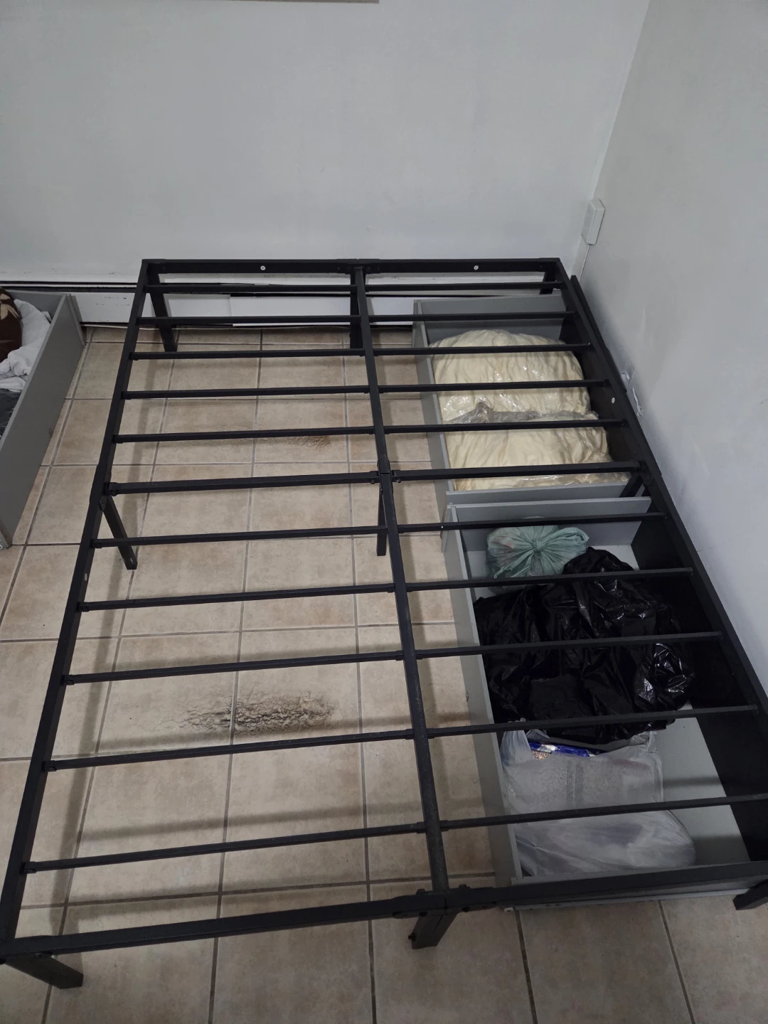 Black Metal Bed Frame - photo 2