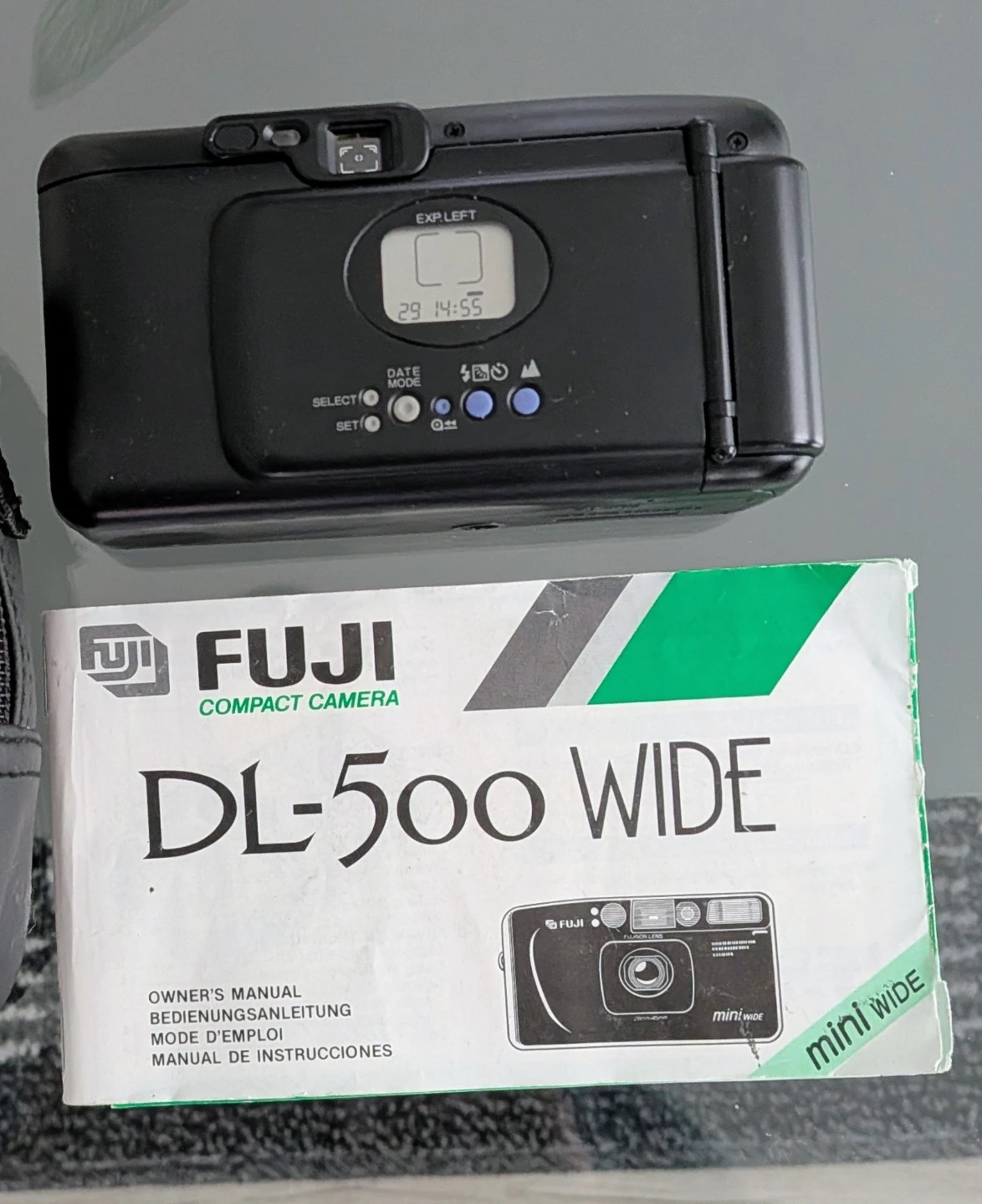 FUJI DL-500 WIDE Compact Camera with Case - photo 2