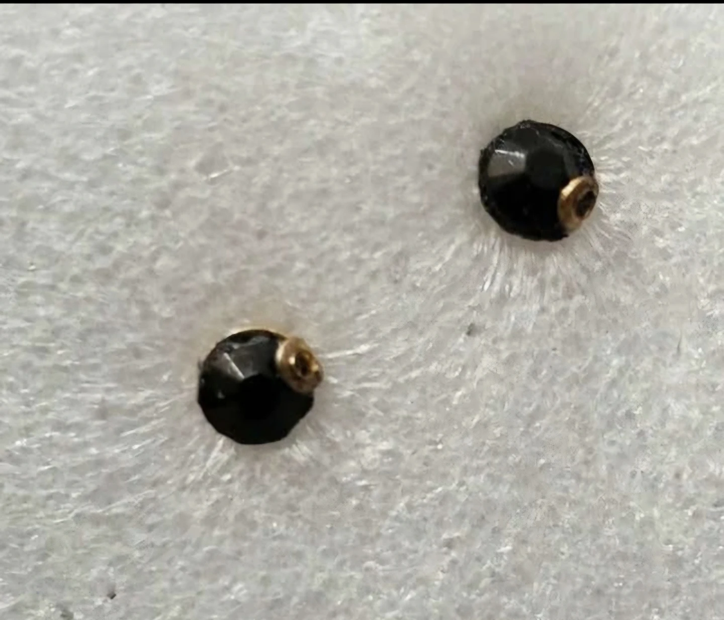 3pcs set Black Beaded Necklace Bracelet Earring - photo 2