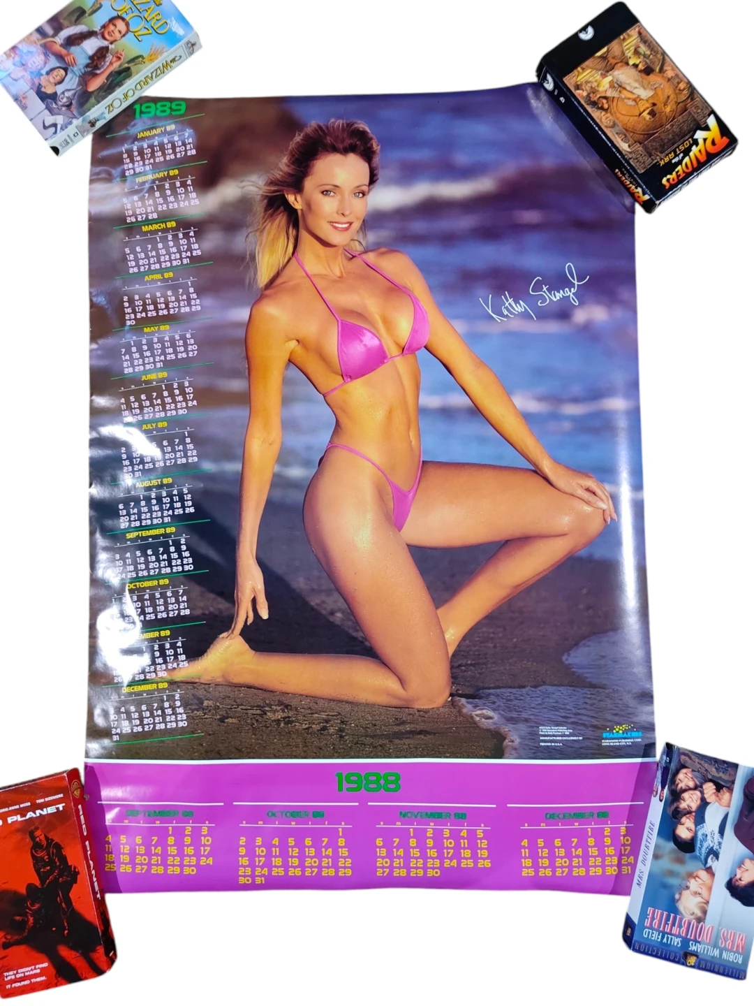 Vintage 1988-89 Bikini Calendar Poster's x10