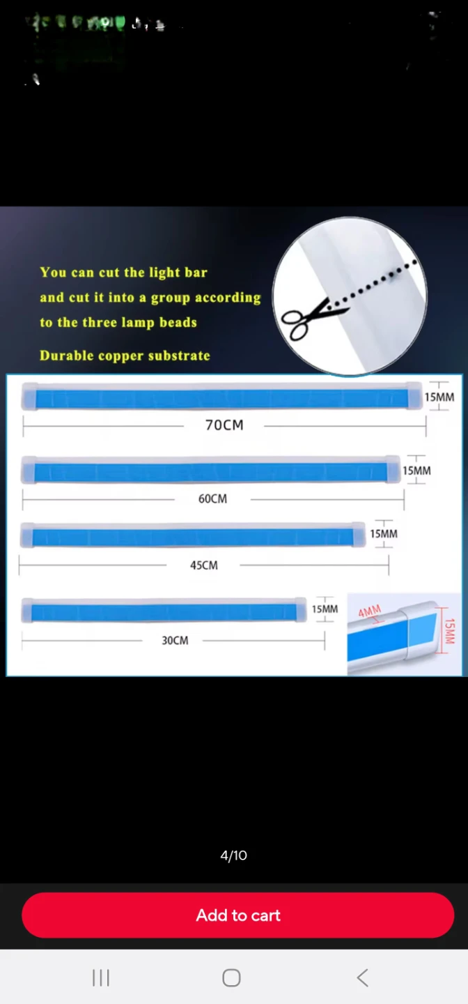 Waterproof LED Light Strips (Ice Blue/Yellow) - photo 2