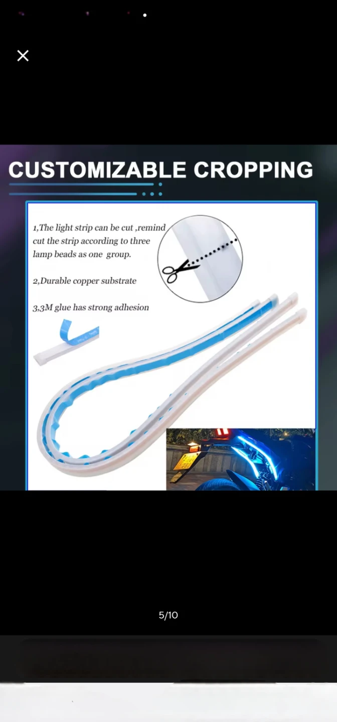 Waterproof LED Light Strips (Ice Blue/Yellow) - photo 3