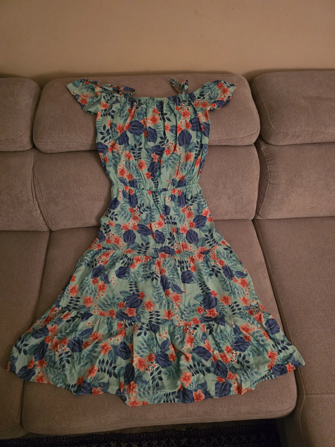 The Children's Place Floral Cold Shoulder Dress