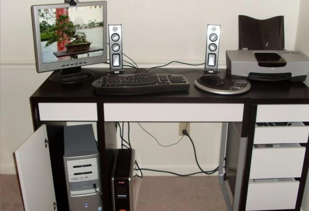 Office desk plus drawers and chair ikea - photo 3
