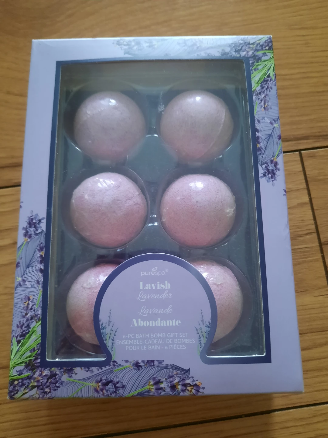 Lavender Bath Bomb Gift Set - 6 Pc