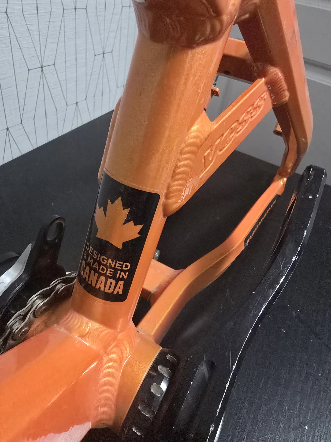 Yess BMX Pro Type X BMX Race Orange Bike Frame with Forks - photo 2