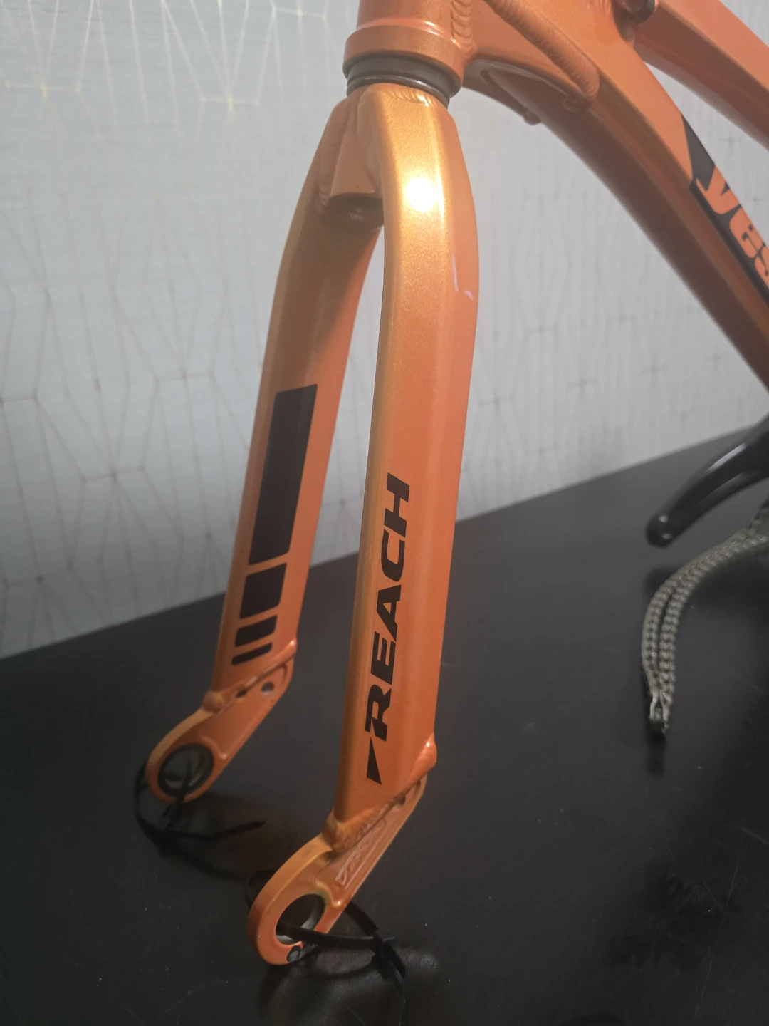 Yess BMX Pro Type X BMX Race Orange Bike Frame with Forks - photo 4