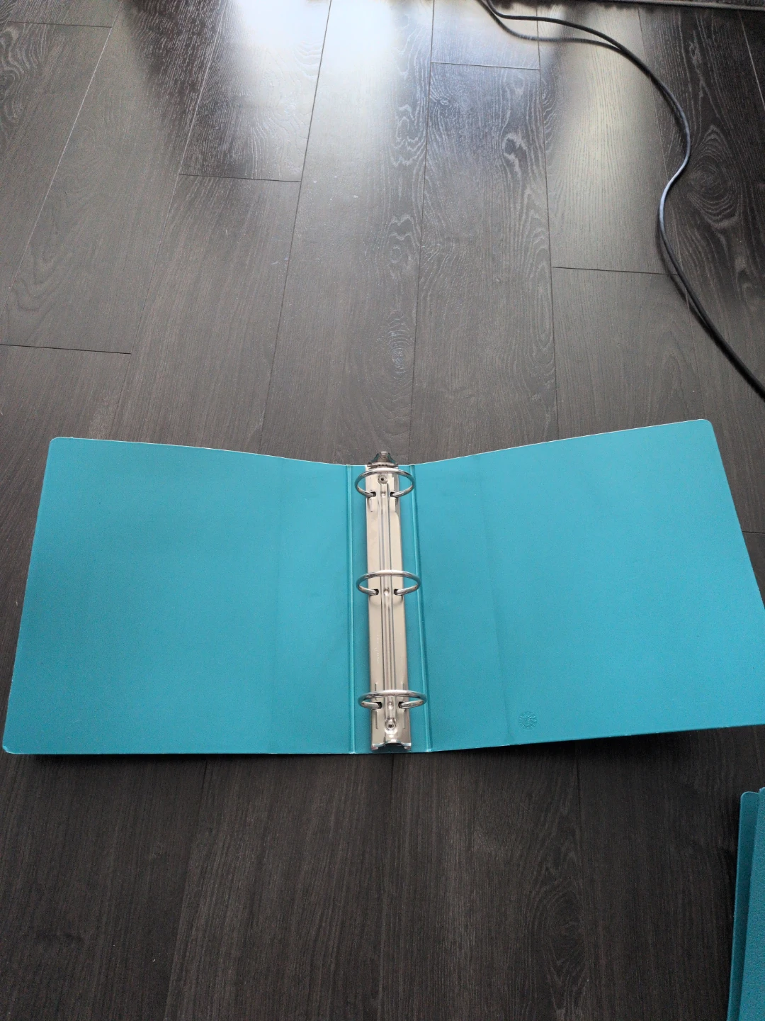 Aqua Blue 2-Ring Binder - photo 2