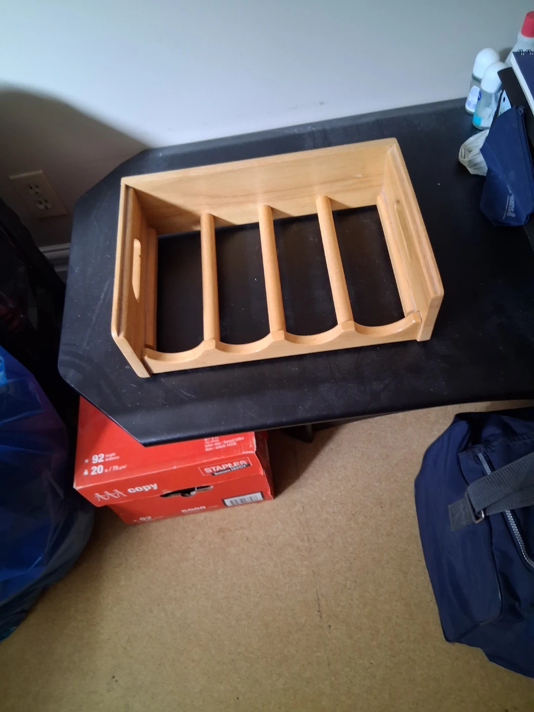 Wooden Wine Rack for 4 Bottles - photo 2