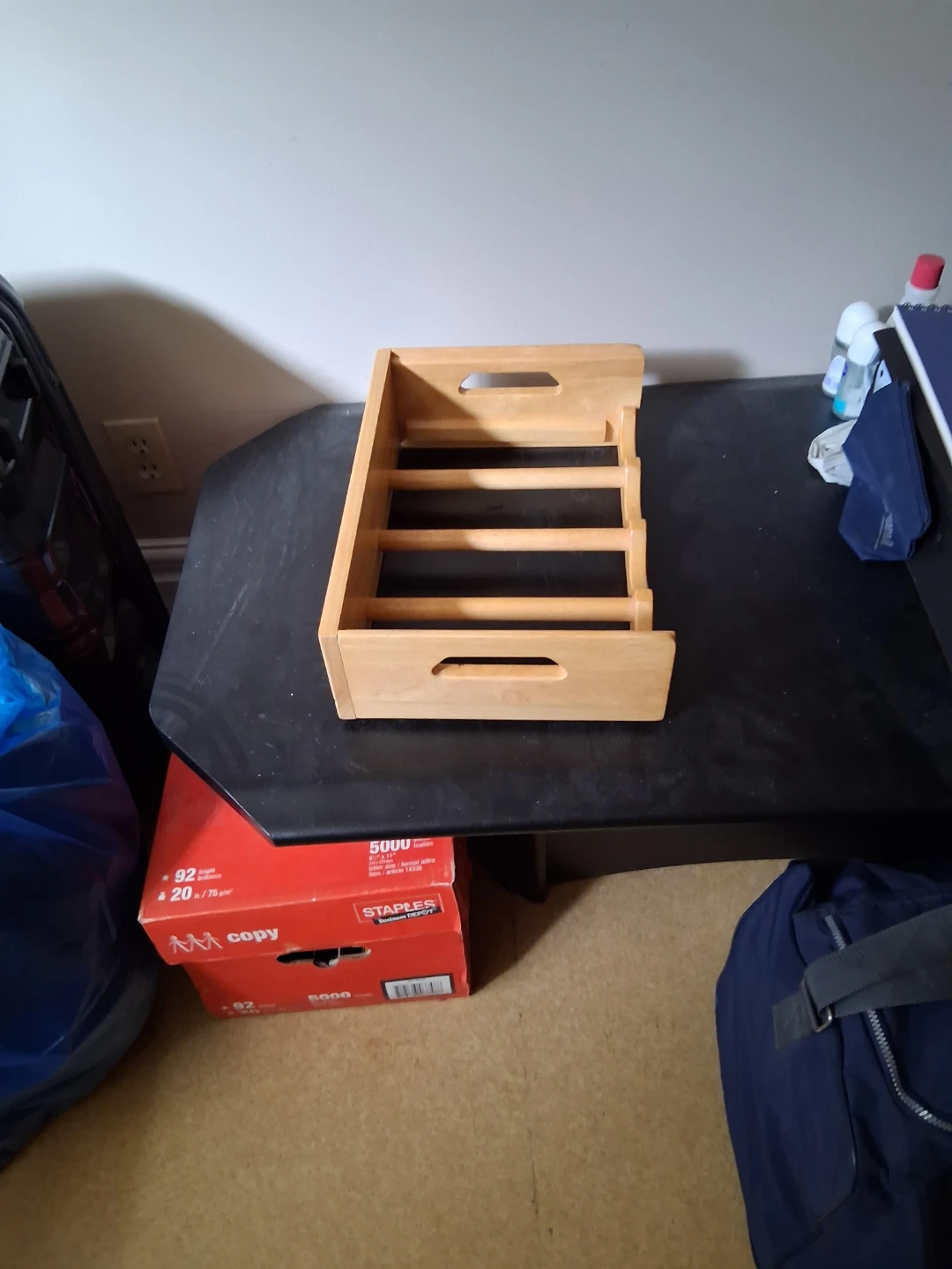 Wooden Wine Rack for 4 Bottles - photo 3