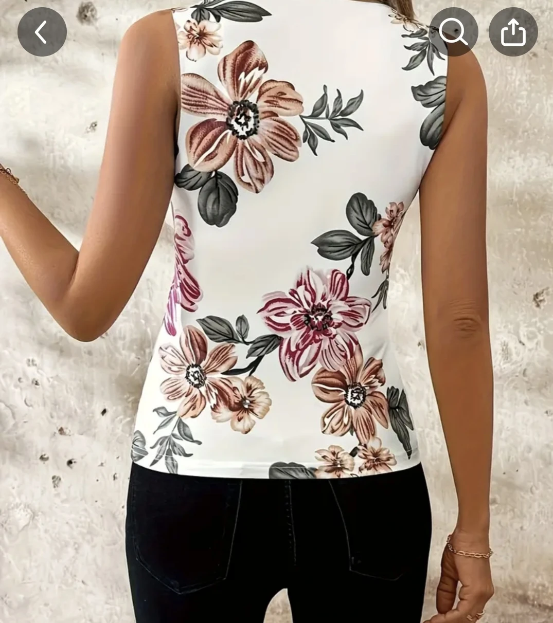 Women's Floral Sleeveless Top - photo 3