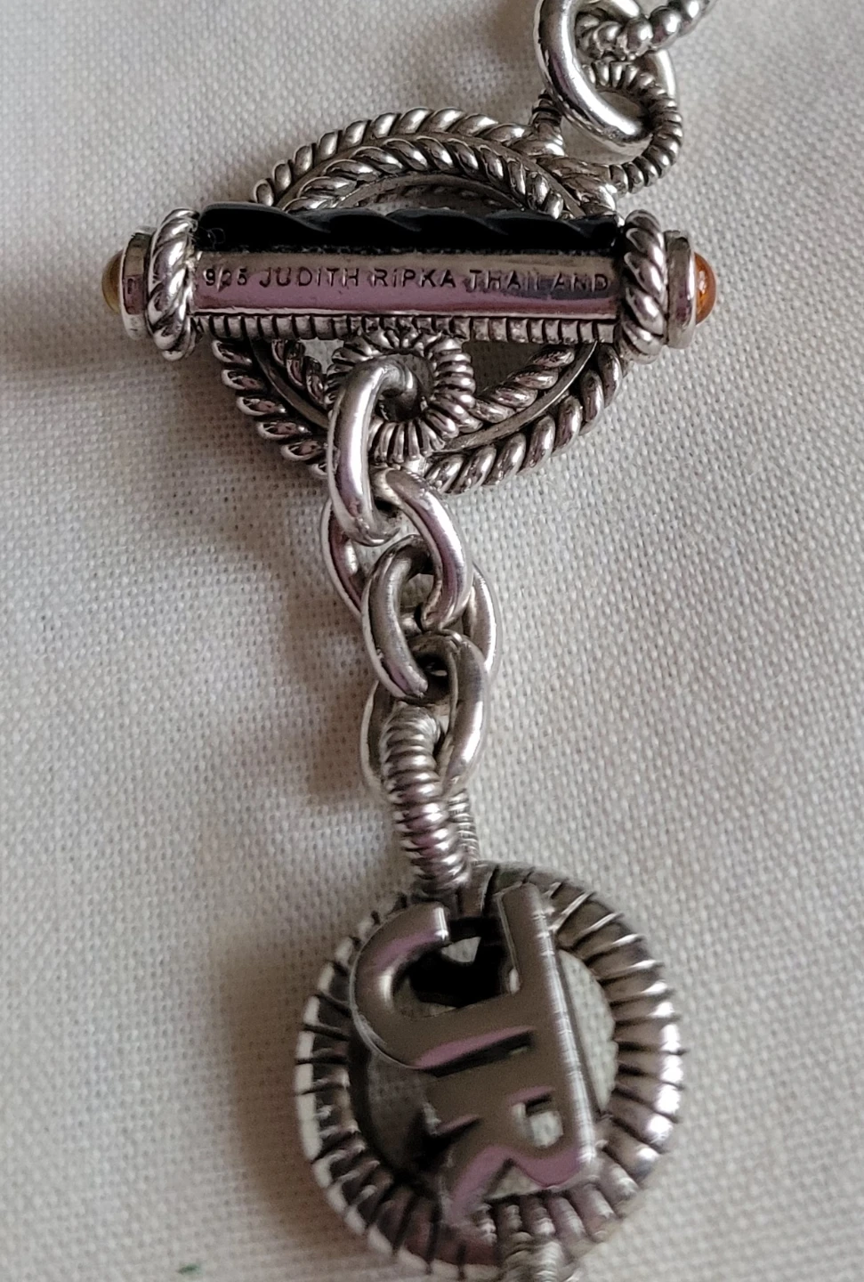 Judith Ripka Sterling Silver Chain Toggle Necklace - photo 2