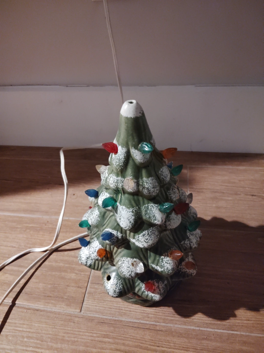 Vintage Ceramic Christmas Tree Light