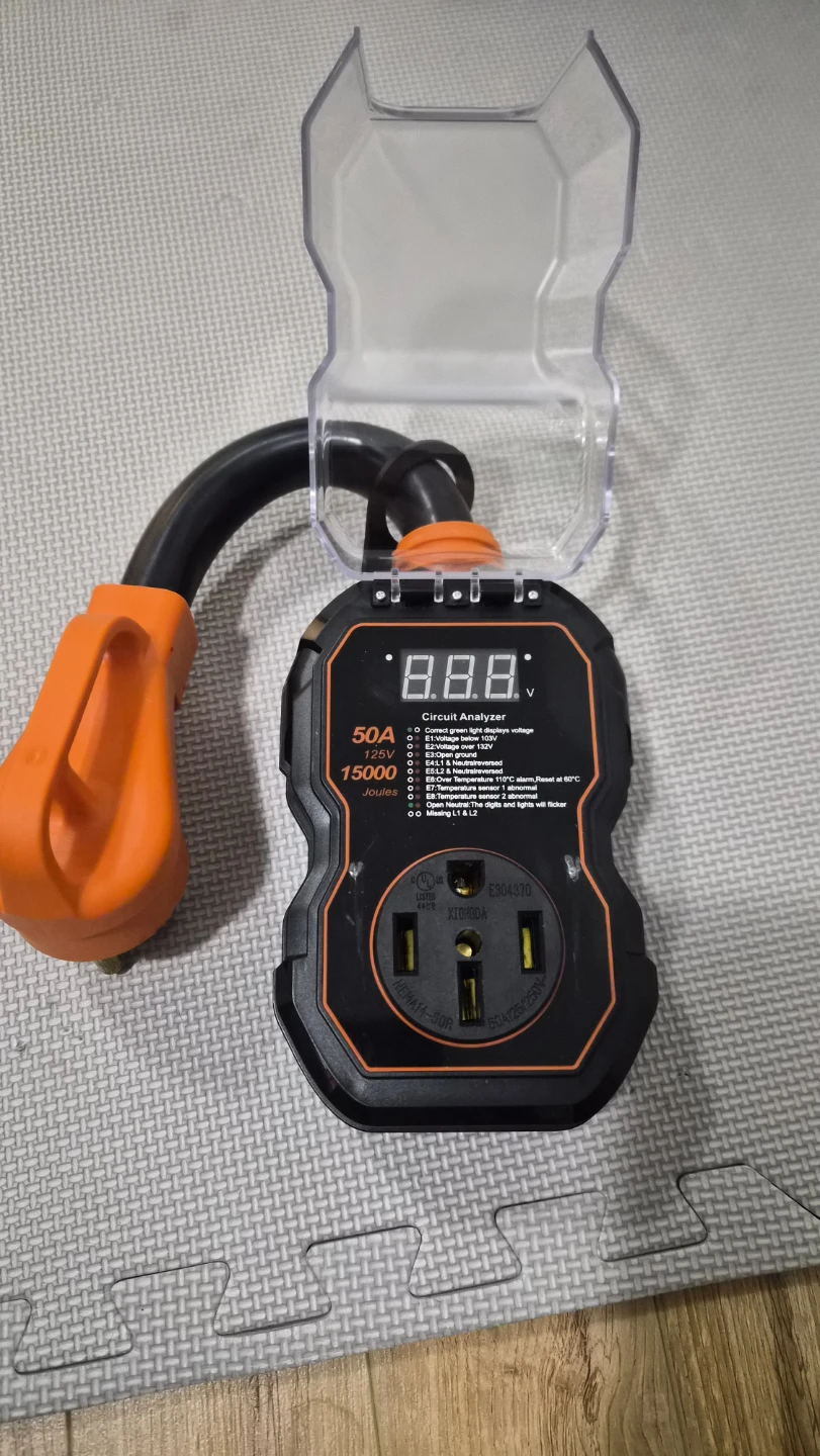 GEARGO RV 50A Surge Protector / Circuit Analyzer  W display