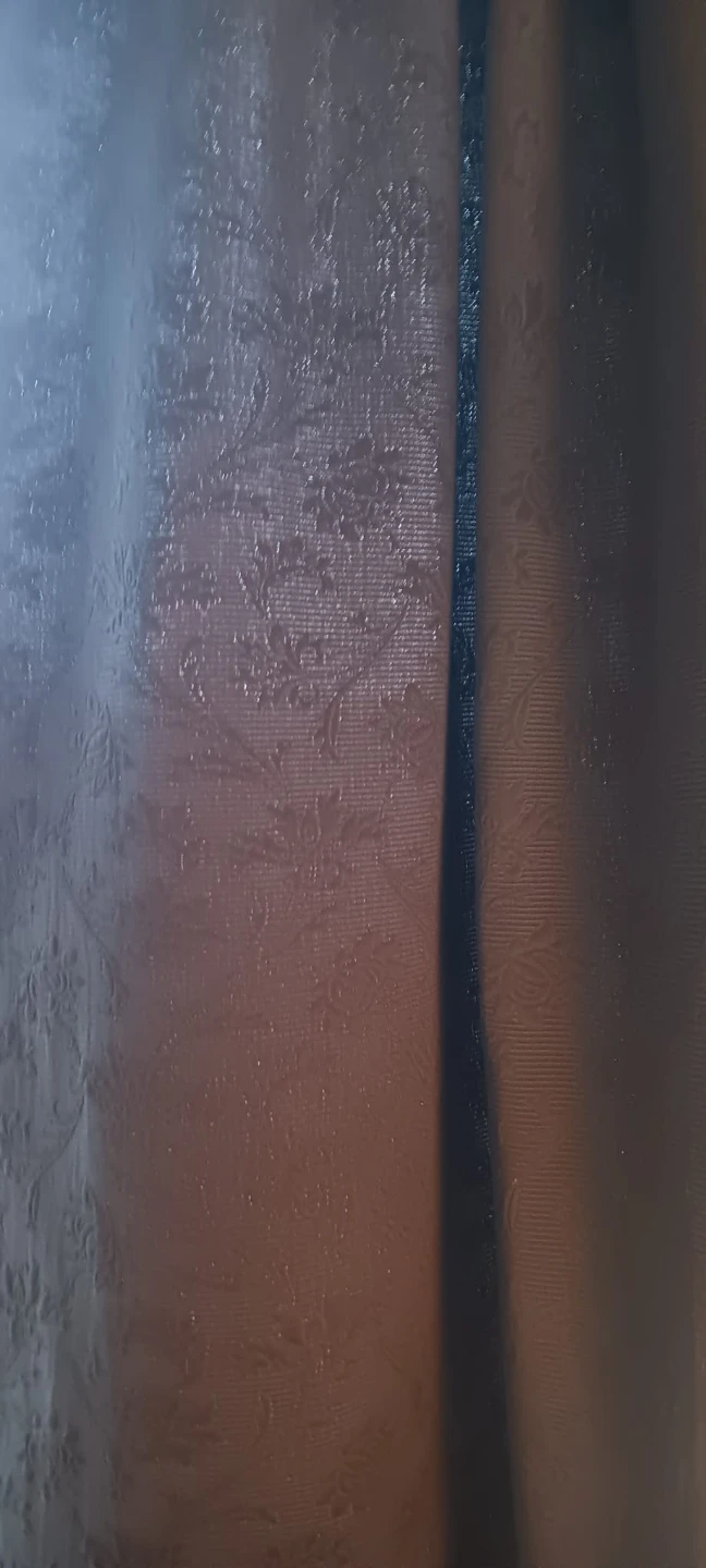 Dark Brown Textured Curtains x2 - photo 2