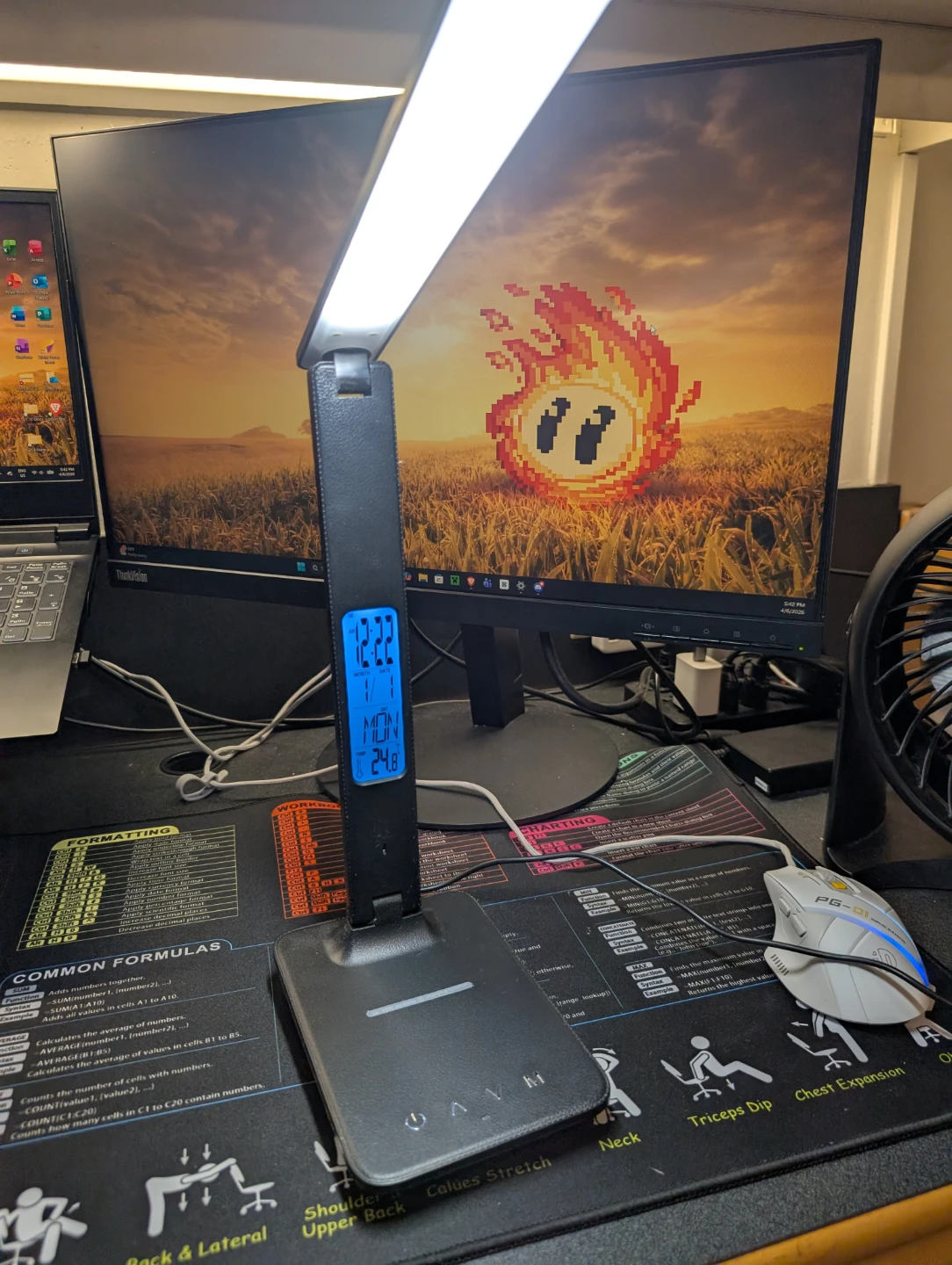 Black LED Desk Lamp with Digital Display - photo 5