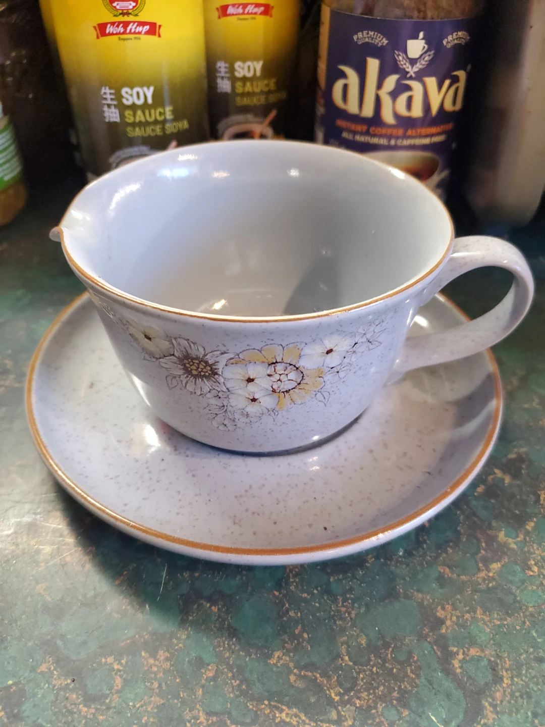 Denby Fine Stoneware Cup and Saucer Set