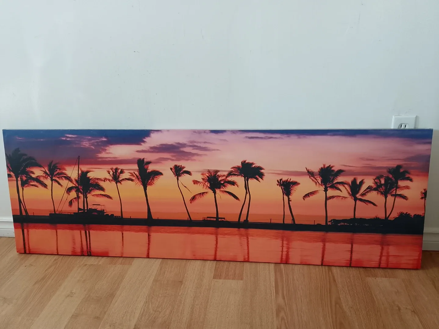 Canvas Print - Tropical Sunset with Palm Trees