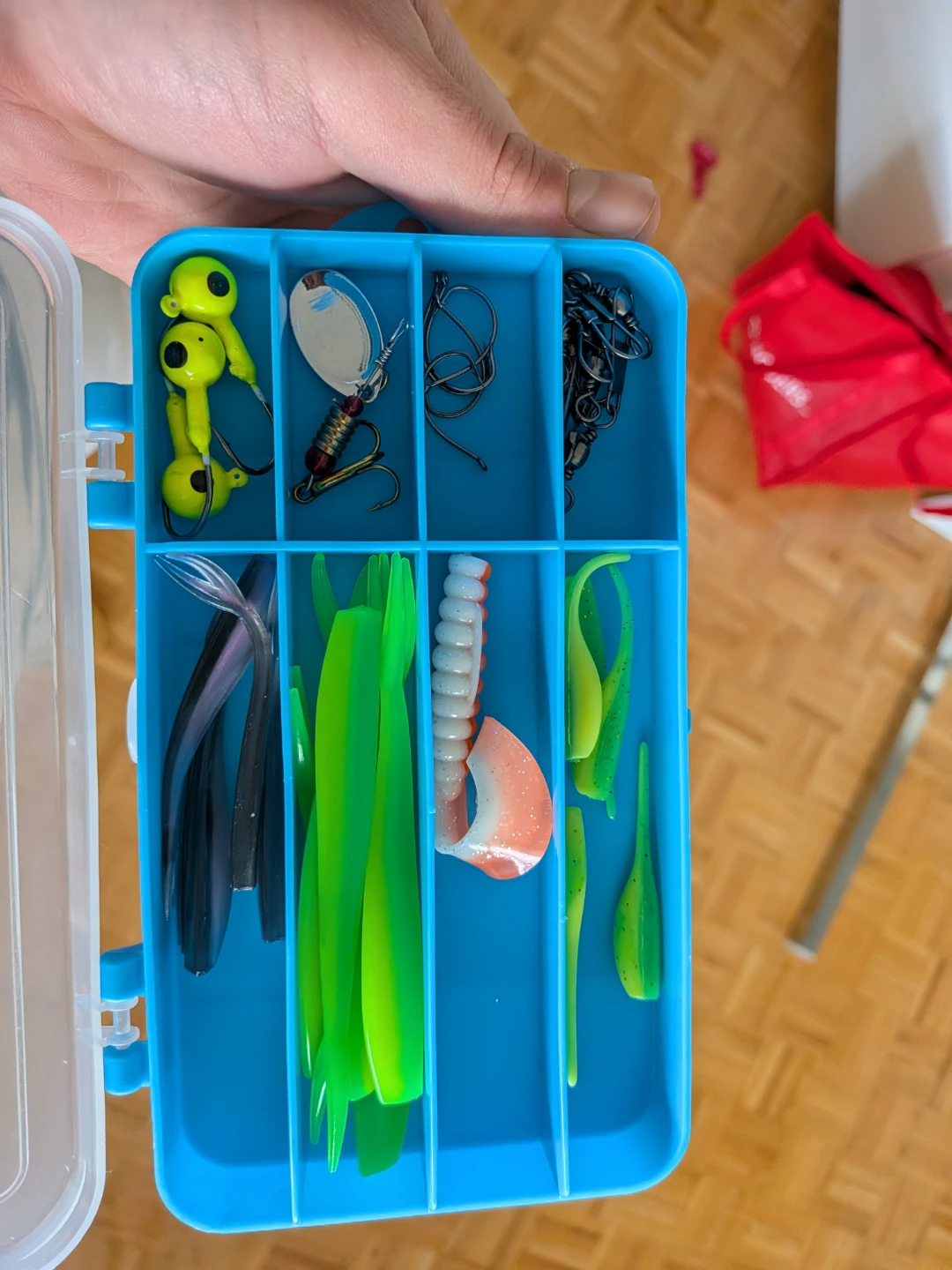 Fishing Rod, Reel, and Tackle Box with Lures - photo 2