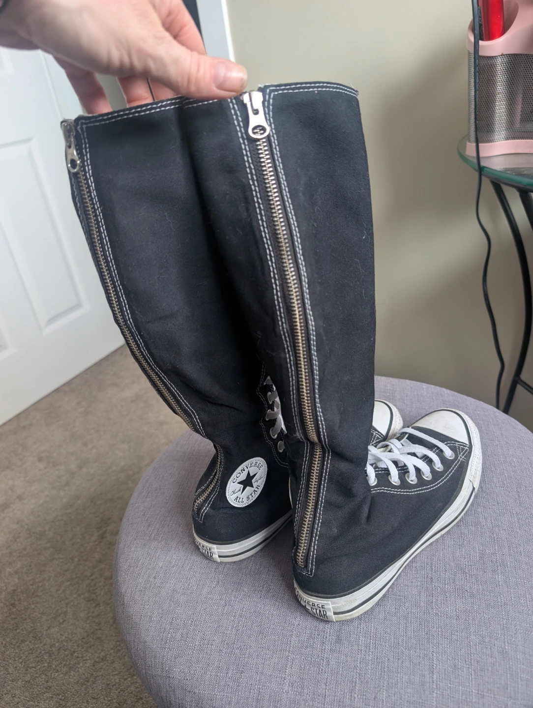 Converse Knee-High Zip-Up Sneakers - photo 2