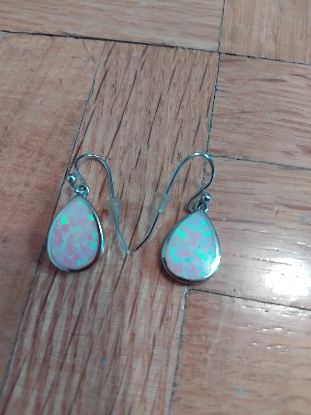 Sterling silver Opal Ring and Teardrop Earrings Set - photo 4