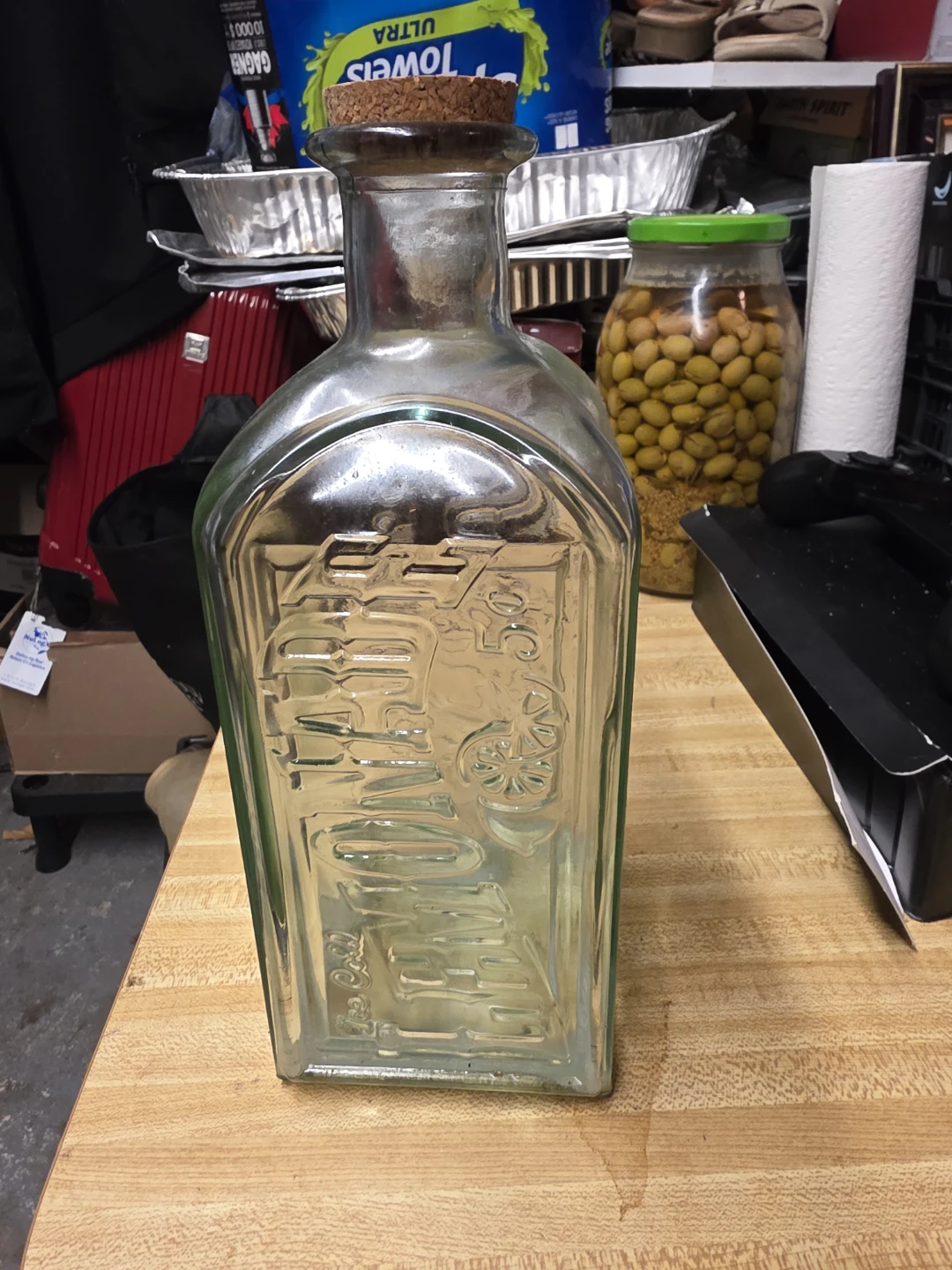 Antique Glass Lemonade Bottle with Cork
