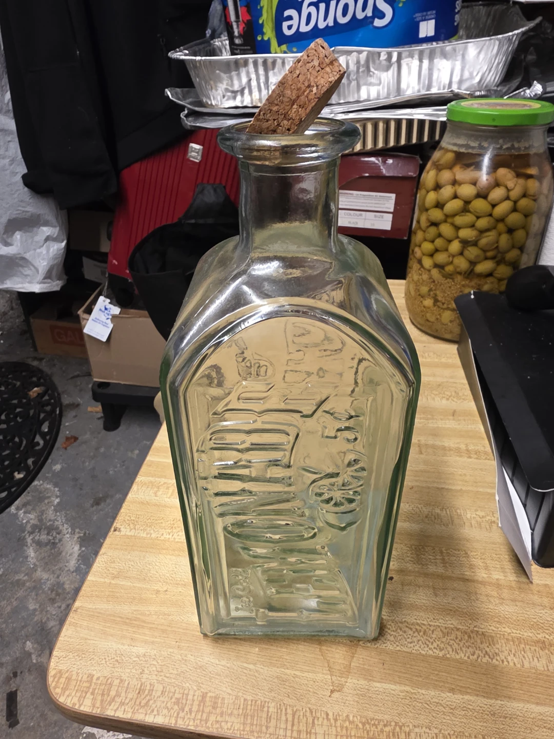 Antique Glass Lemonade Bottle with Cork - photo 2